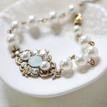 Vintage style Antique Gold crystal bridal bracelet - ASHLYN - Treasures by Agnes