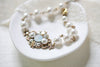 Vintage style Antique Gold crystal bridal bracelet - ASHLYN - Treasures by Agnes