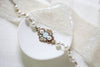 Vintage style Antique Gold crystal bridal bracelet - ASHLYN - Treasures by Agnes
