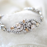 Vintage style Austrian Crystal Bridal bracelet - LUCY - Treasures by Agnes