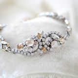 Vintage style Austrian Crystal Bridal bracelet - LUCY - Treasures by Agnes