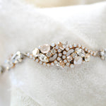 Vintage style Austrian Crystal Bridal bracelet - LUCY - Treasures by Agnes