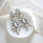 Vintage style Chandelier Wedding earrings with Austrian crystals - PENELOPE - Treasures by Agnes