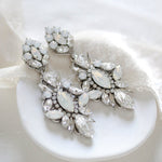 Vintage style Chandelier Wedding earrings with Austrian crystals - PENELOPE - Treasures by Agnes
