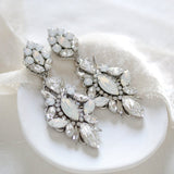 Vintage style Chandelier Wedding earrings with Austrian crystals - PENELOPE - Treasures by Agnes