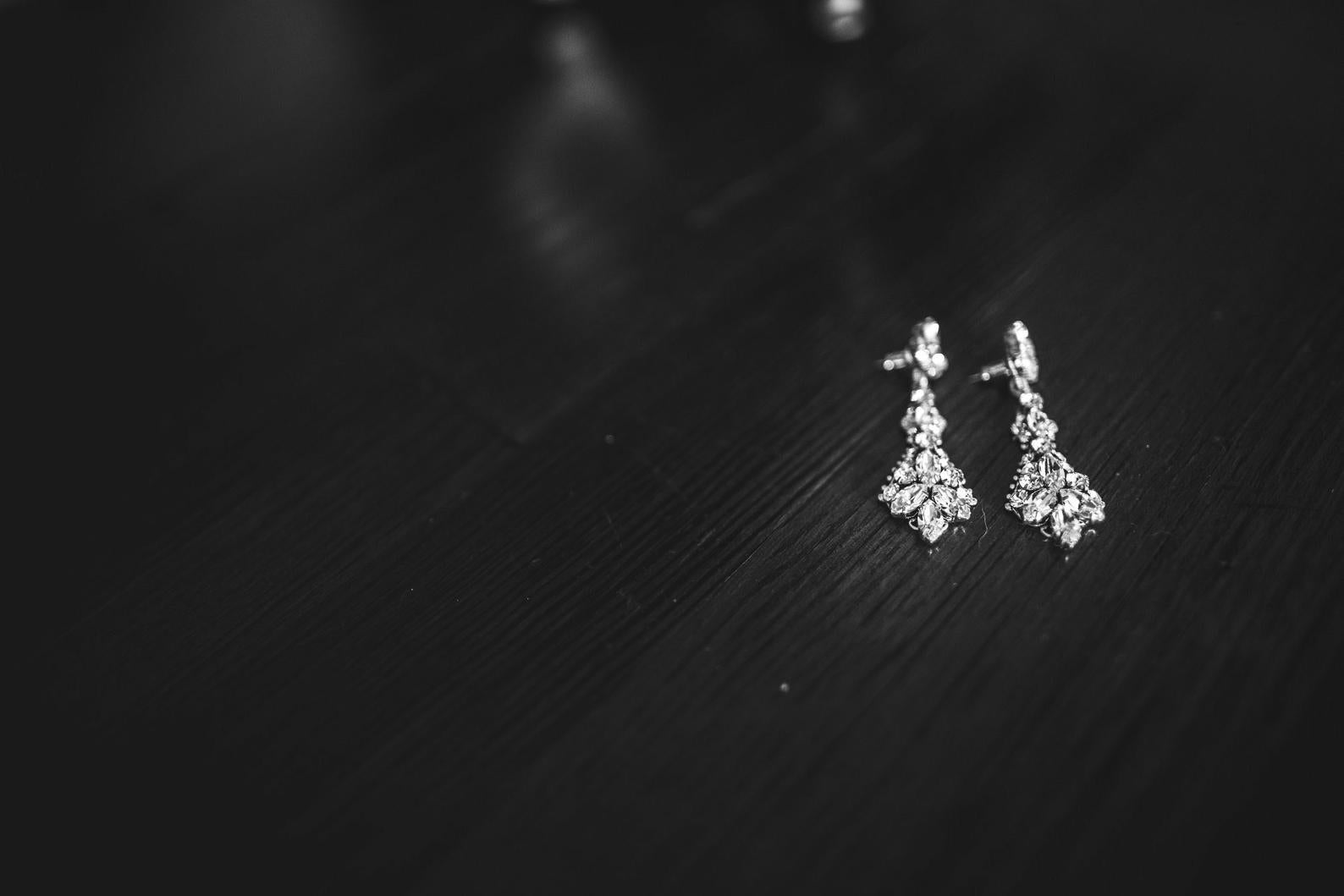 Vintage style crystal Bridal earrings - ARIA - Treasures by Agnes