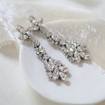 Vintage style crystal Bridal earrings - ARIA - Treasures by Agnes