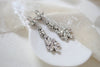 Vintage style crystal Bridal earrings - ARIA - Treasures by Agnes