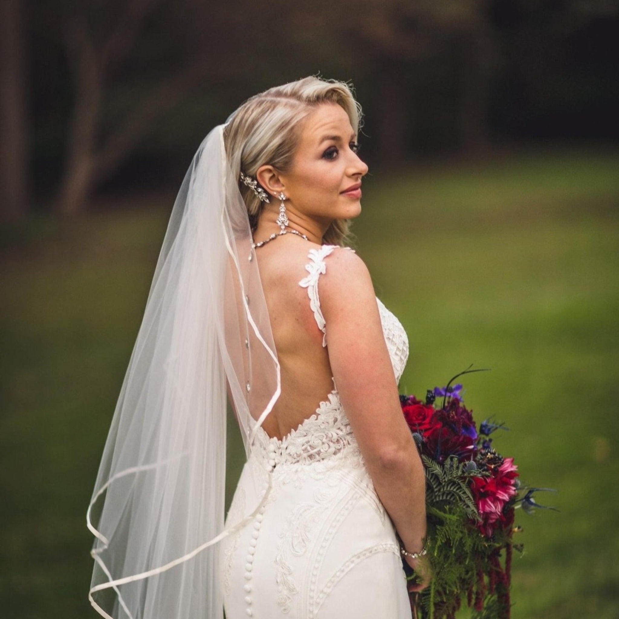 Vintage style crystal Bridal earrings - ARIA - Treasures by Agnes