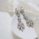 Vintage style crystal Bridal earrings - ARIA - Treasures by Agnes