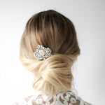 Vintage style Crystal Bridal hair comb - TATIANA - Treasures by Agnes