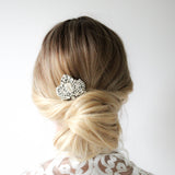 Vintage style Crystal Bridal hair comb - TATIANA - Treasures by Agnes