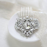 Vintage style Crystal Bridal hair comb - TATIANA - Treasures by Agnes