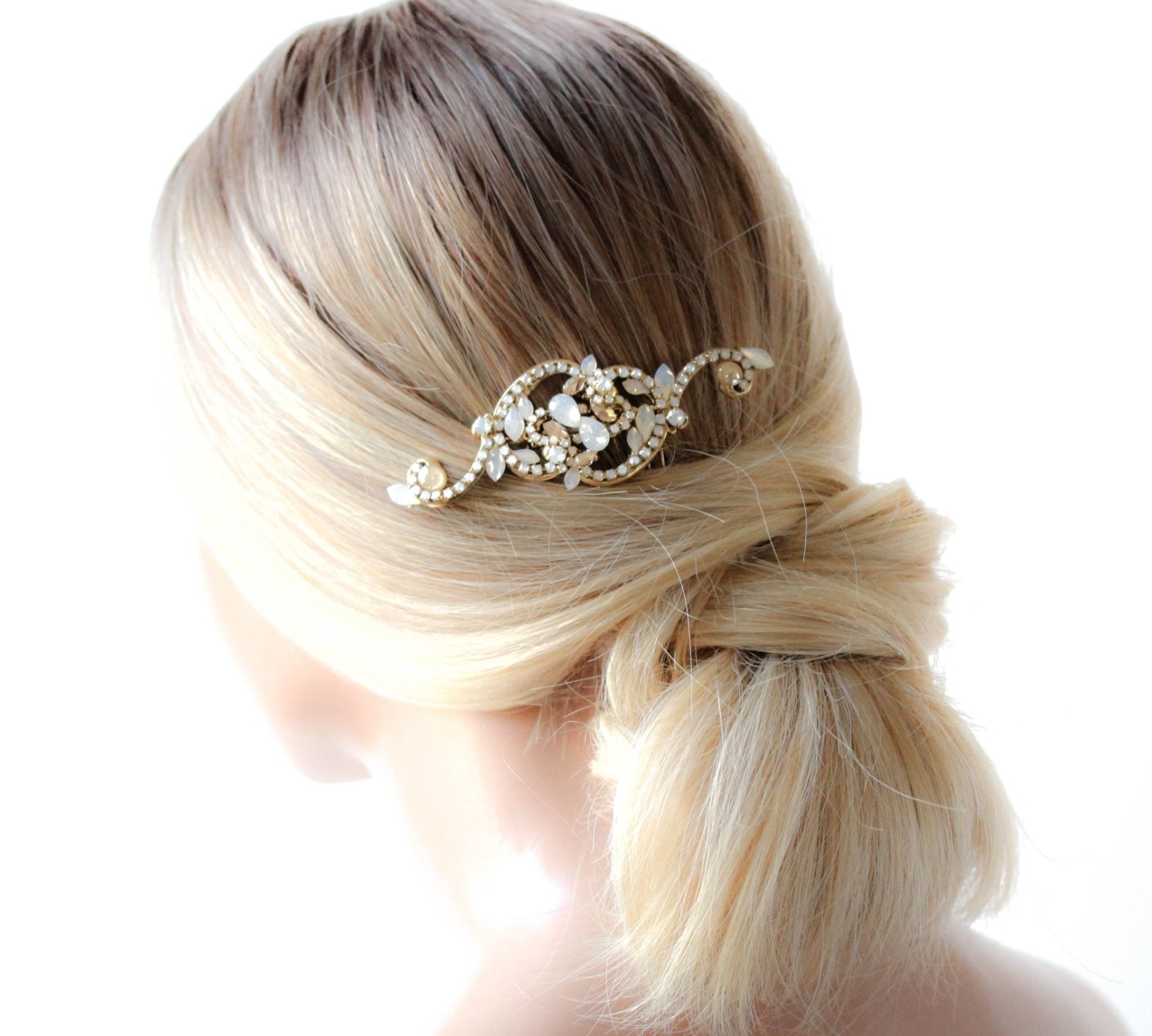 Vintage style hair comb for bride - SABRINA - Treasures by Agnes