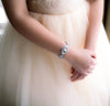 Vintage style Ivory cream and white opal crystal Bridal bracelet - MONIQUE - Treasures by Agnes