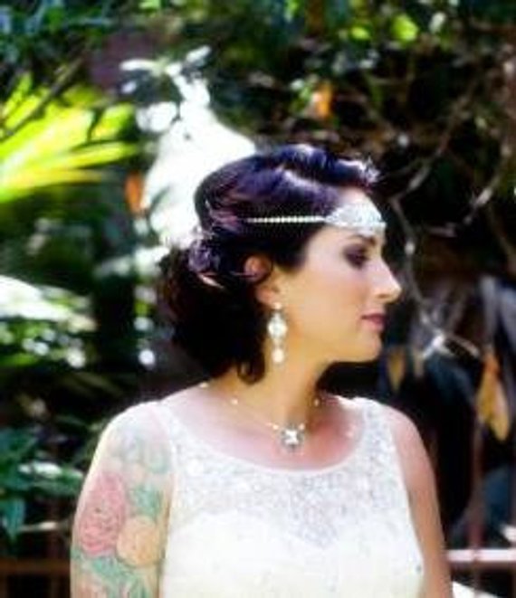 Vintage style Wedding earrings with Austrian crystals - ASHLYN - Treasures by Agnes