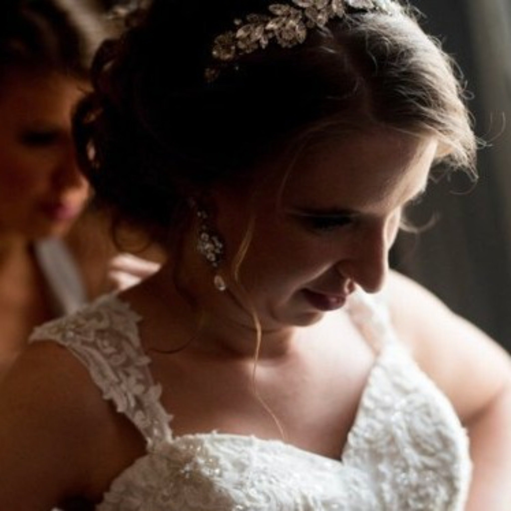 Vintage style Wedding earrings with Austrian crystals - ASHLYN - Treasures by Agnes