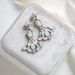 Vintage style white opal chandelier Bridal earrings - TATUM - Treasures by Agnes