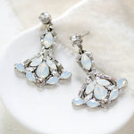 Vintage style white opal chandelier Bridal earrings - TATUM - Treasures by Agnes