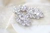 White gold Cubic Zirconia Bridal chandelier earrings - Treasures by Agnes