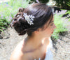 White opal bridal hair comb - PATRICIA - Treasures by Agnes