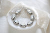 White opal Crystal bridal tennis bracelet - LORI - Treasures by Agnes
