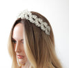 White opal crystal bridal tiara - MARLEY - Treasures by Agnes