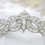White opal crystal bridal tiara - MARLEY - Treasures by Agnes