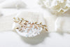 White opal leaf bridal hair comb- TAMARA - Treasures by Agnes