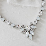 White opal statement bridal necklace - JOELLE - Treasures by Agnes