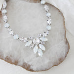 White opal statement bridal necklace - JOELLE - Treasures by Agnes